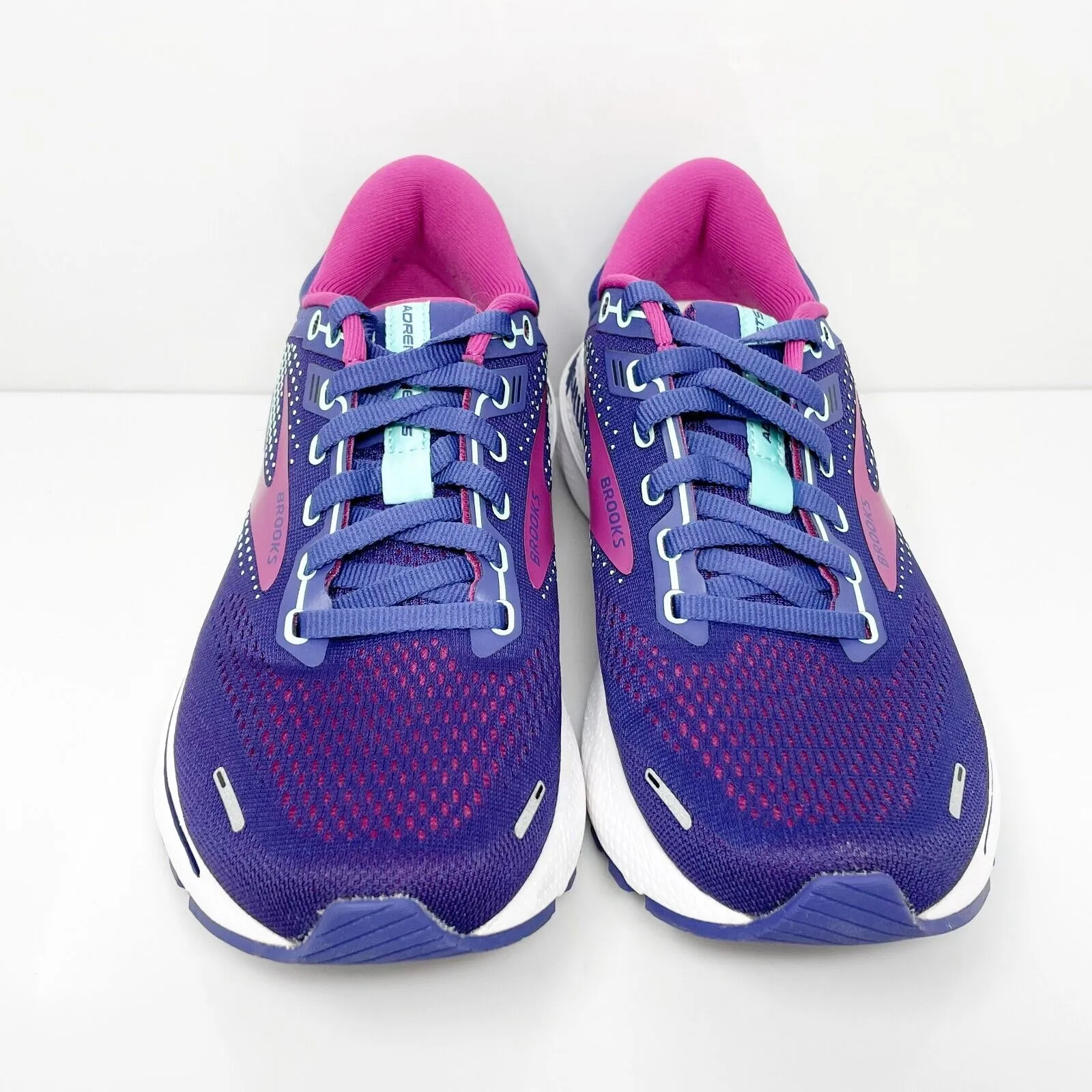 Brooks Womens Adrenaline GTS 22 1203531B403 Blue Running Shoes Sneakers Size 7 B