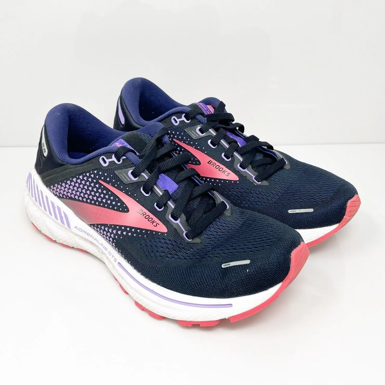 Brooks Womens Adrenaline GTS 22 1203531D080 Blue Running Shoes Sneakers Size 8 D