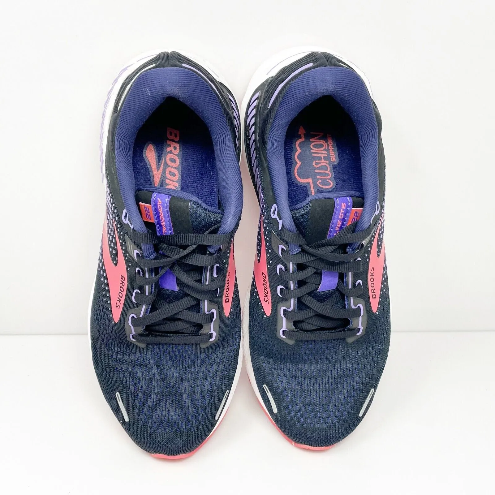 Brooks Womens Adrenaline GTS 22 1203531D080 Blue Running Shoes Sneakers Size 8 D