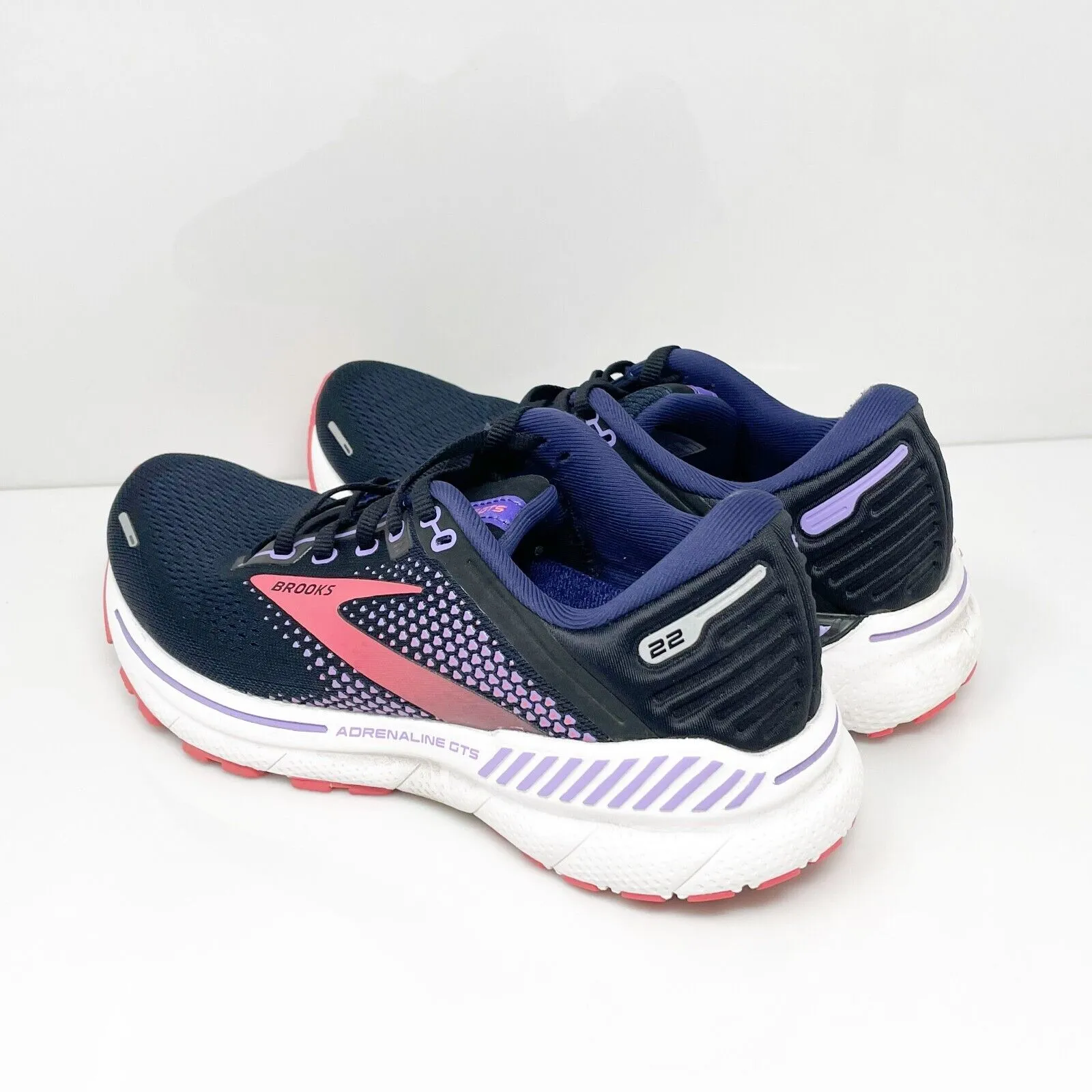 Brooks Womens Adrenaline GTS 22 1203531D080 Blue Running Shoes Sneakers Size 8 D