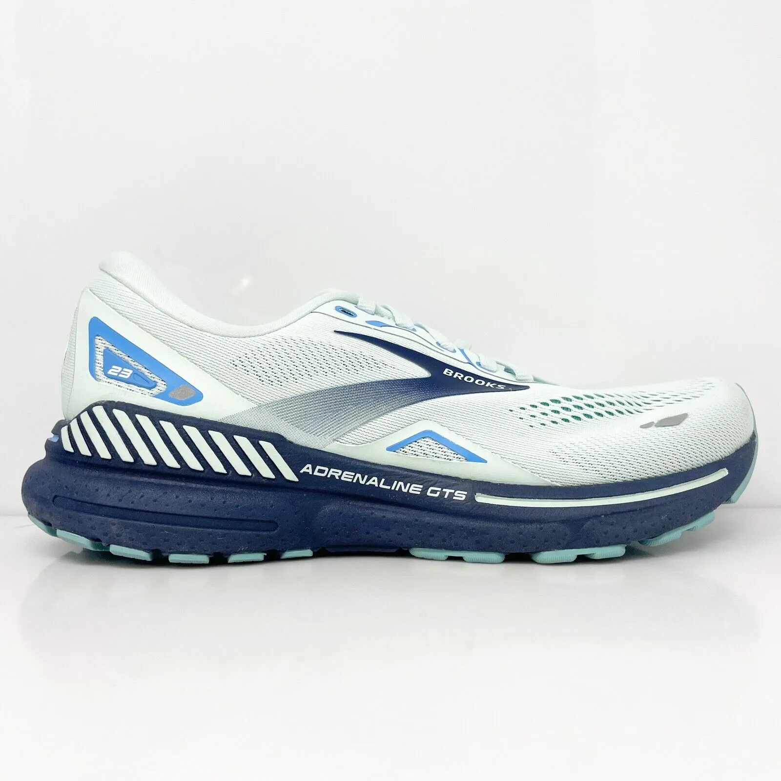 Brooks Womens Adrenaline GTS 23 1203811B471 Blue Running Shoes Sneakers 10.5 B