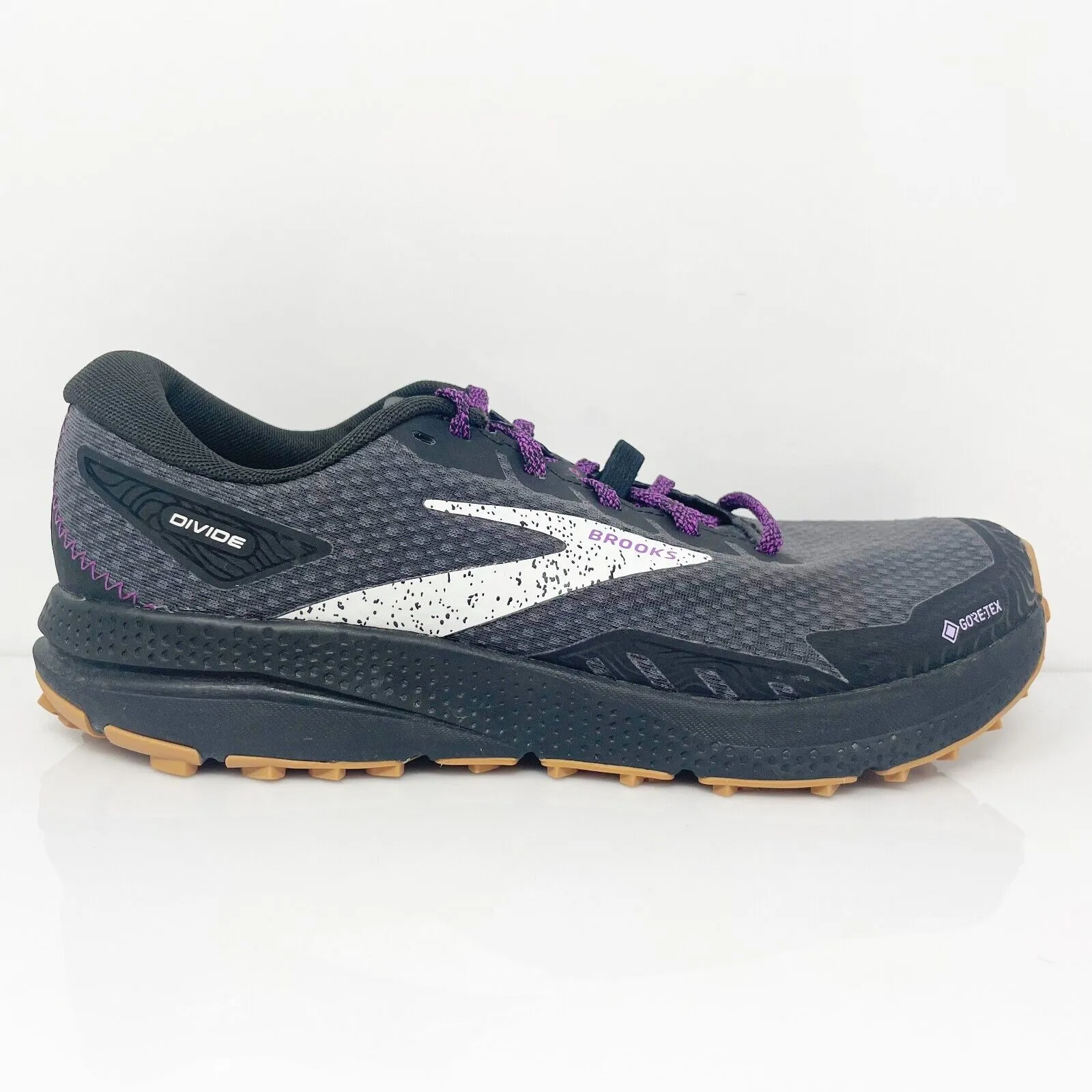 Brooks Womens Divide 4 GTX 1203931B073 Black Running Shoes Sneakers Size 8.5 B