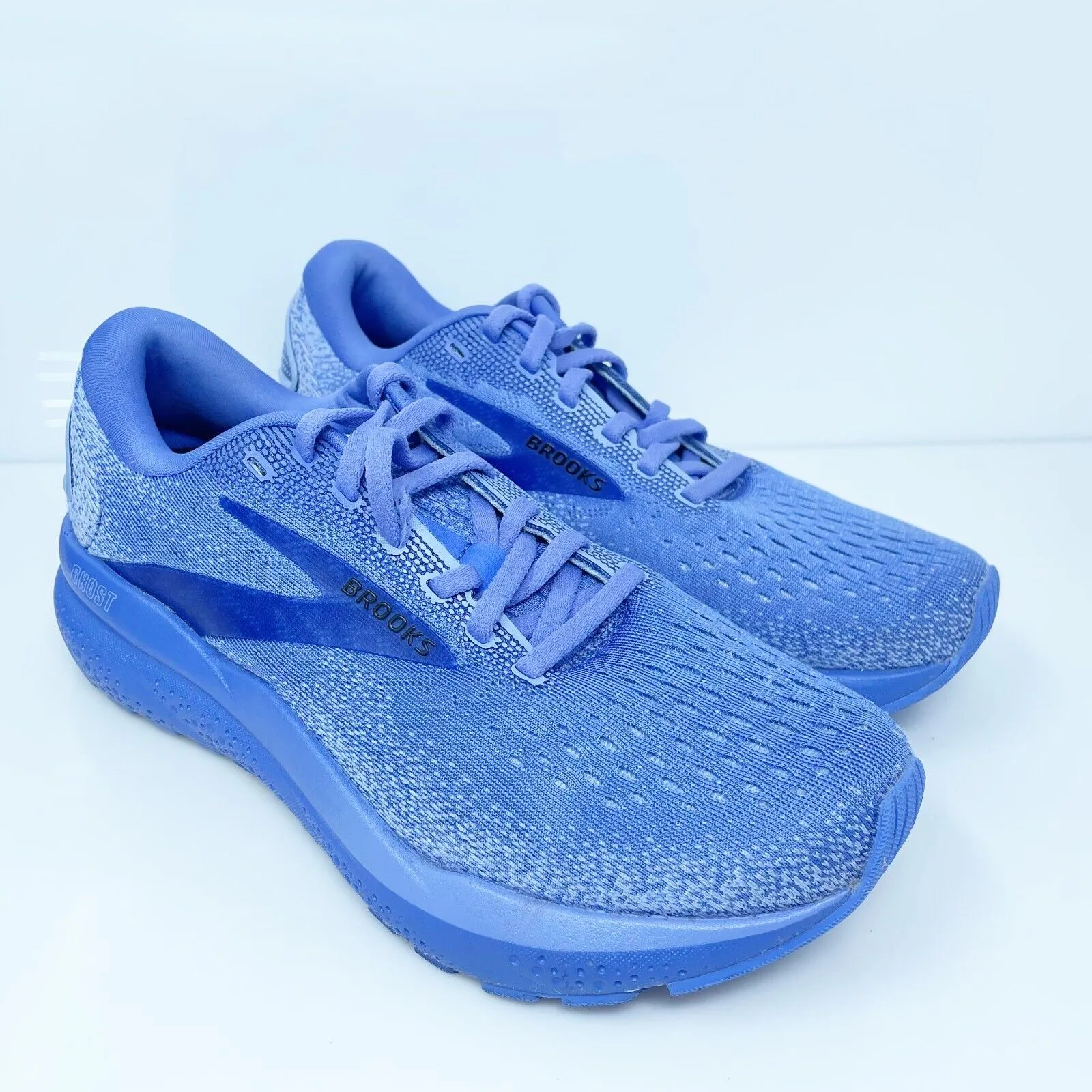 Brooks Womens Ghost 16 1204071B445 Blue Running Shoes Sneakers Size 7.5 B