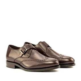 --Brown Single Monk Shoe-