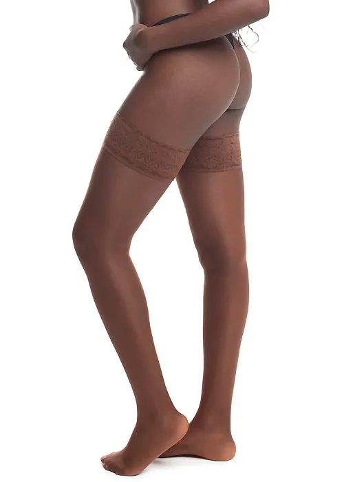 Brown Skin Essentials Luxury Hold Ups Dark Chocolate Brown ()