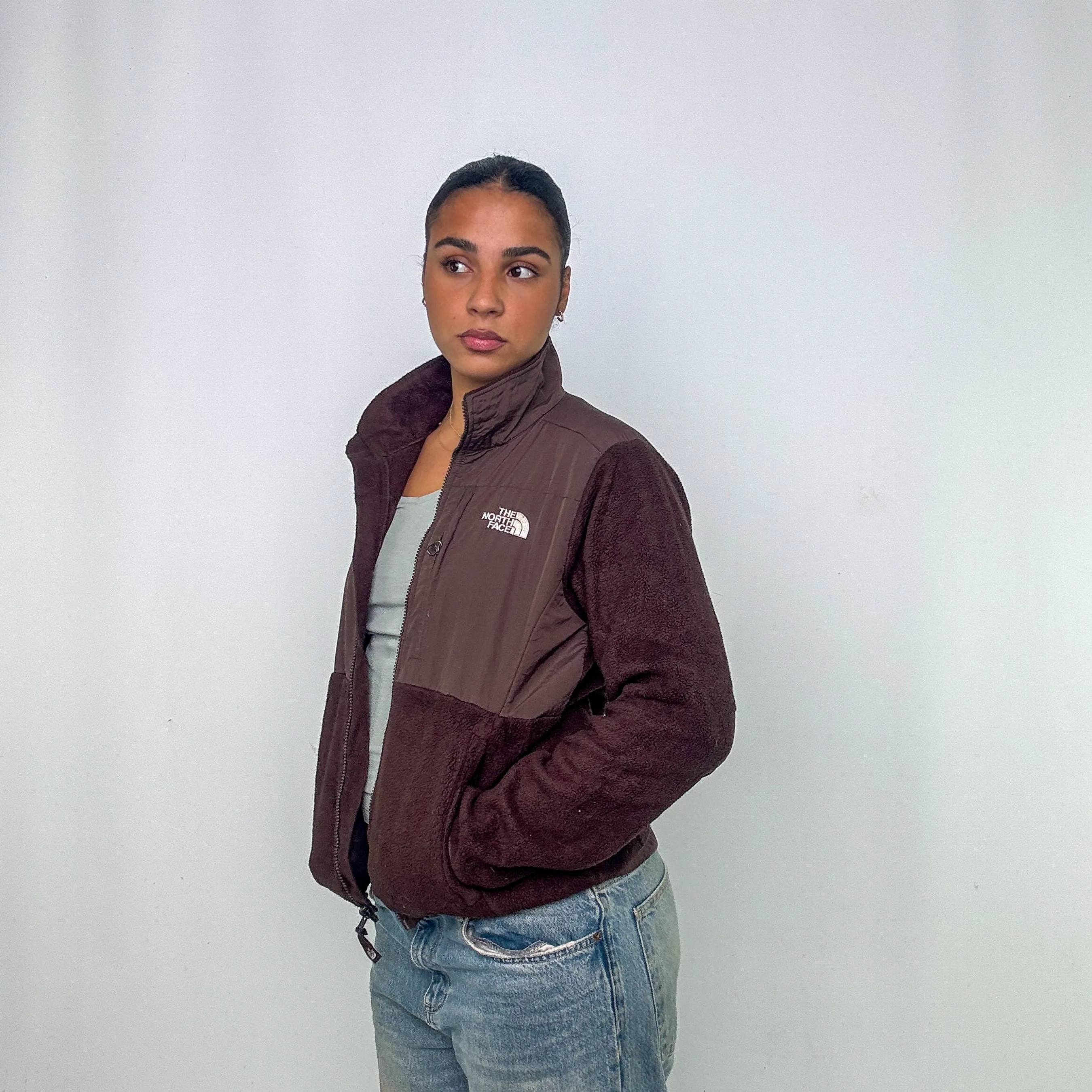 Brown y2ks The North Face Fleece (M)