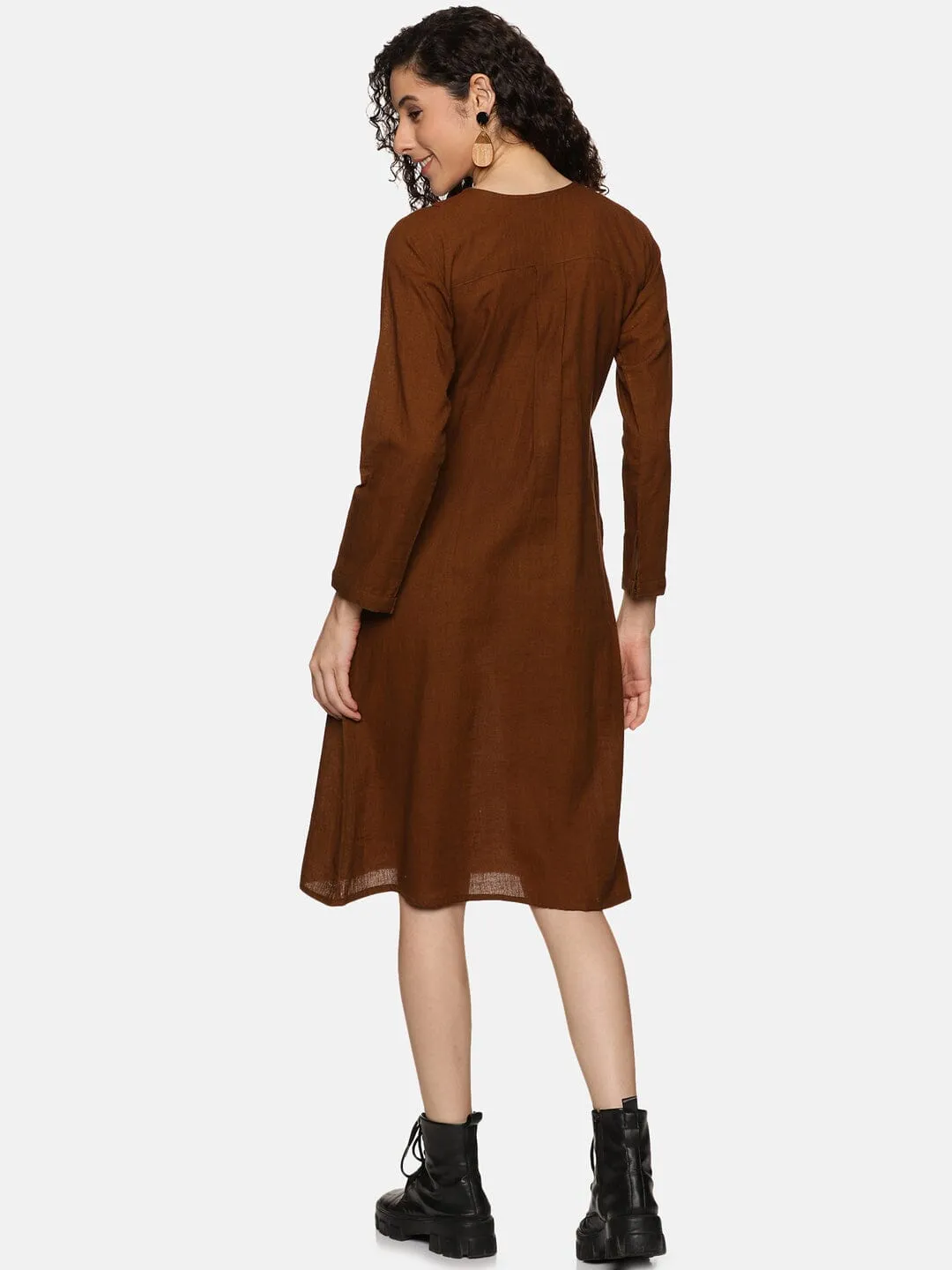 ‘Bruna’ Vintage brown dress