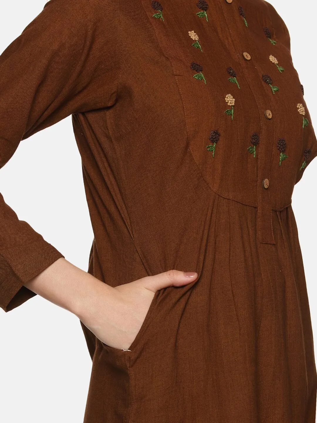 ‘Bruna’ Vintage brown dress