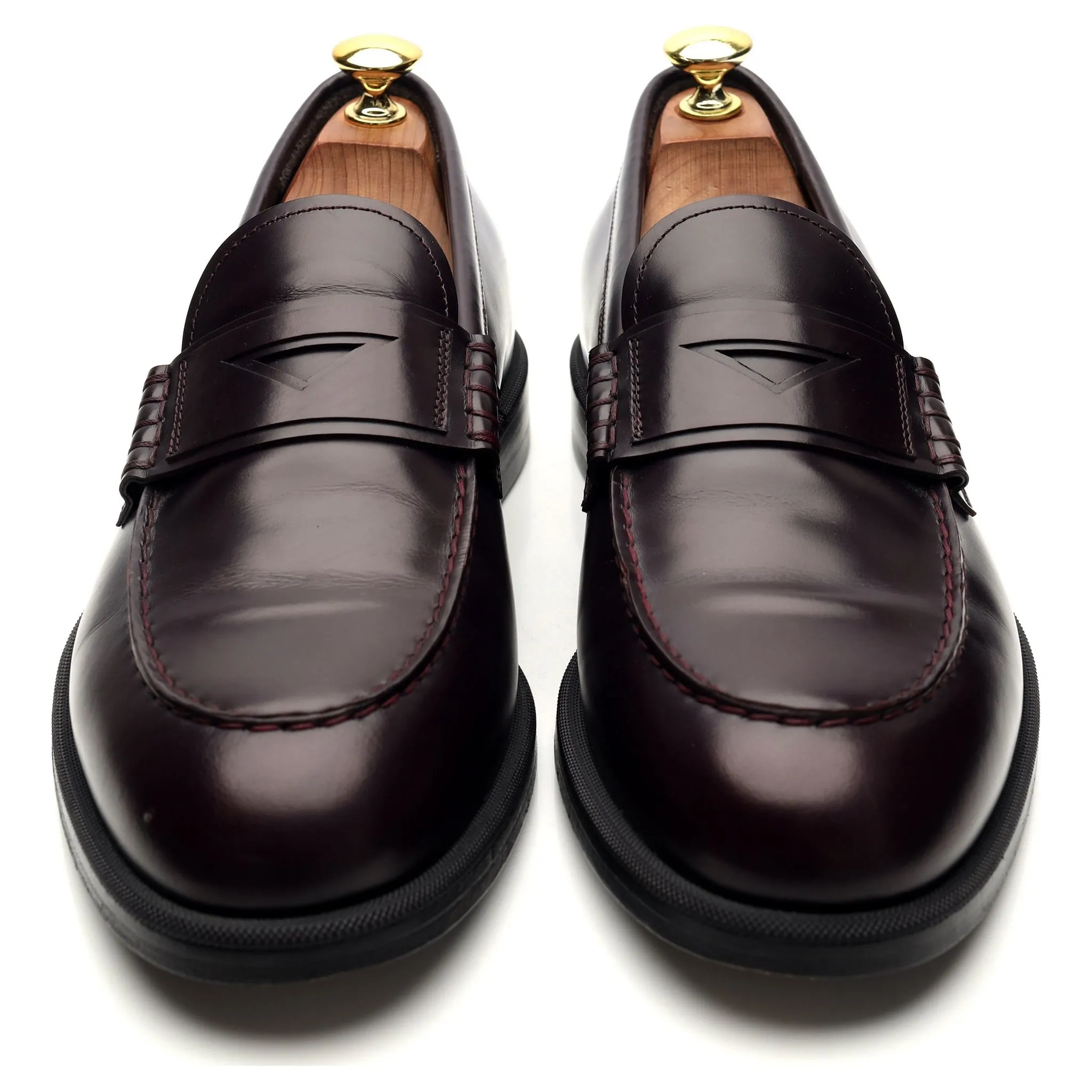 Burgundy Leather Loafers UK 8.5 EU 42.5