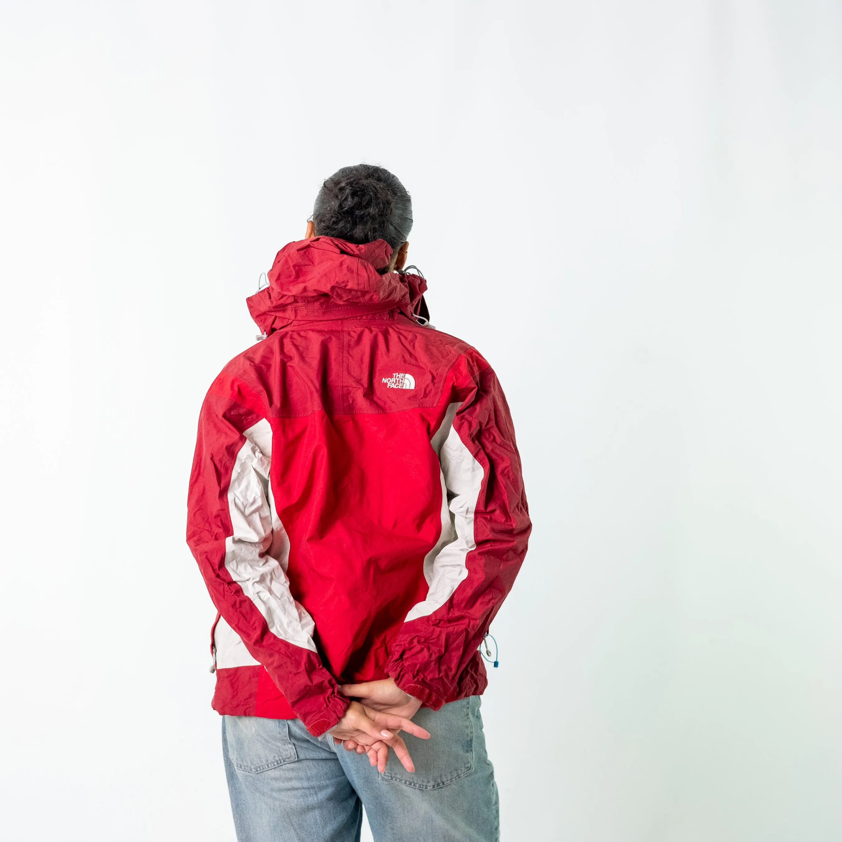 Burgundy Red y2ks The North Face Light Rain Jacket (S)