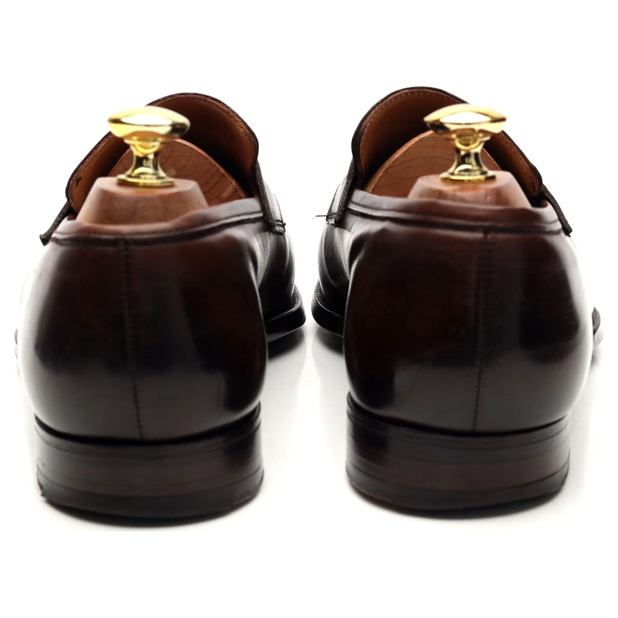 'Bury 2' Dark Brown Leather Loafers UK 7 E