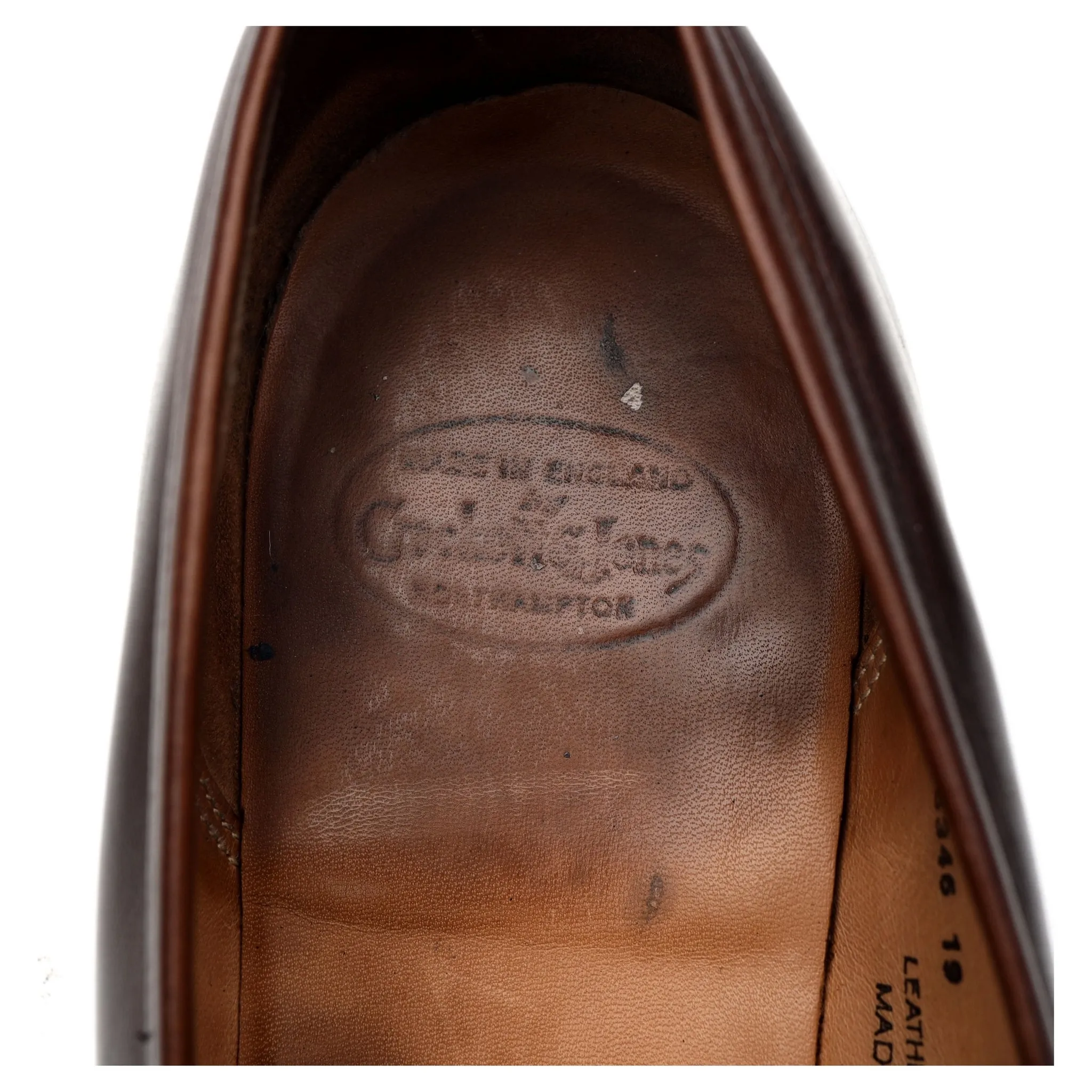 'Bury 2' Dark Brown Leather Loafers UK 7 E