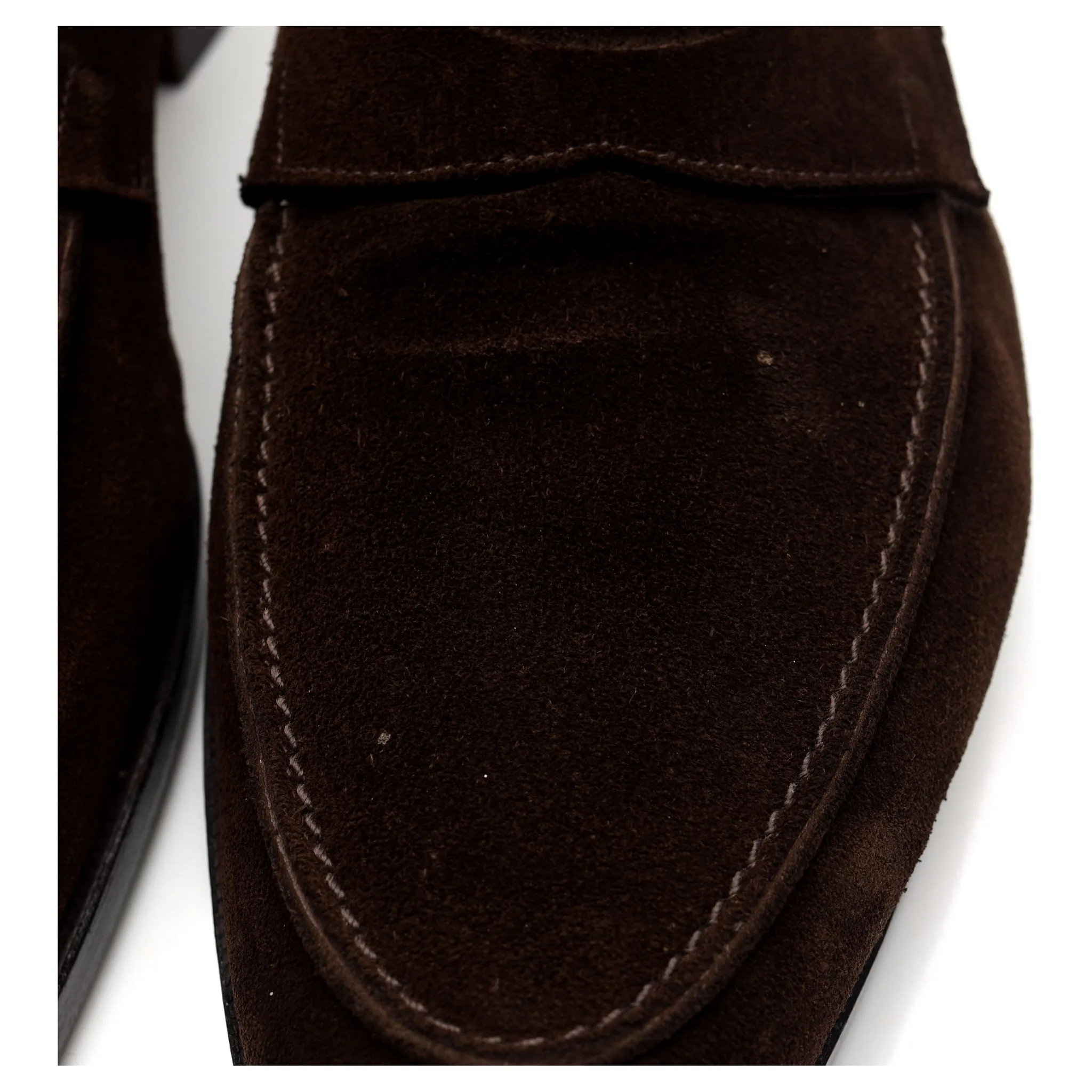 'Cadogan' Dark Brown Suede Loafers UK 7.5 E