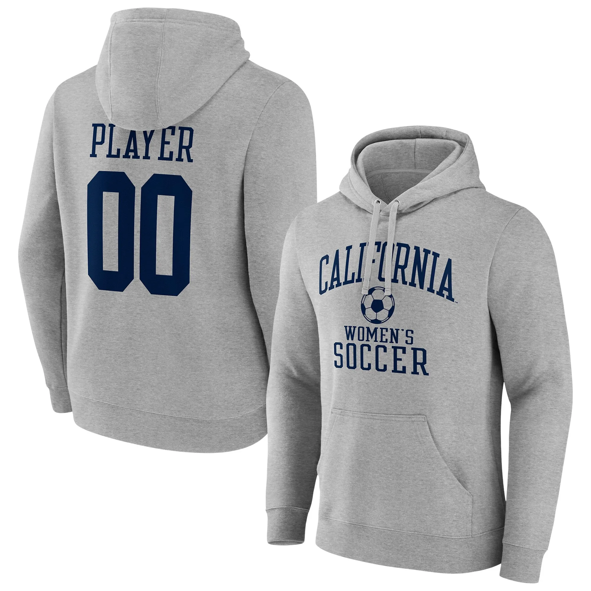  Cal Bears Gray Women's Soccer Pick-A-Player NIL Gameday Tradition Pullover Hoodie