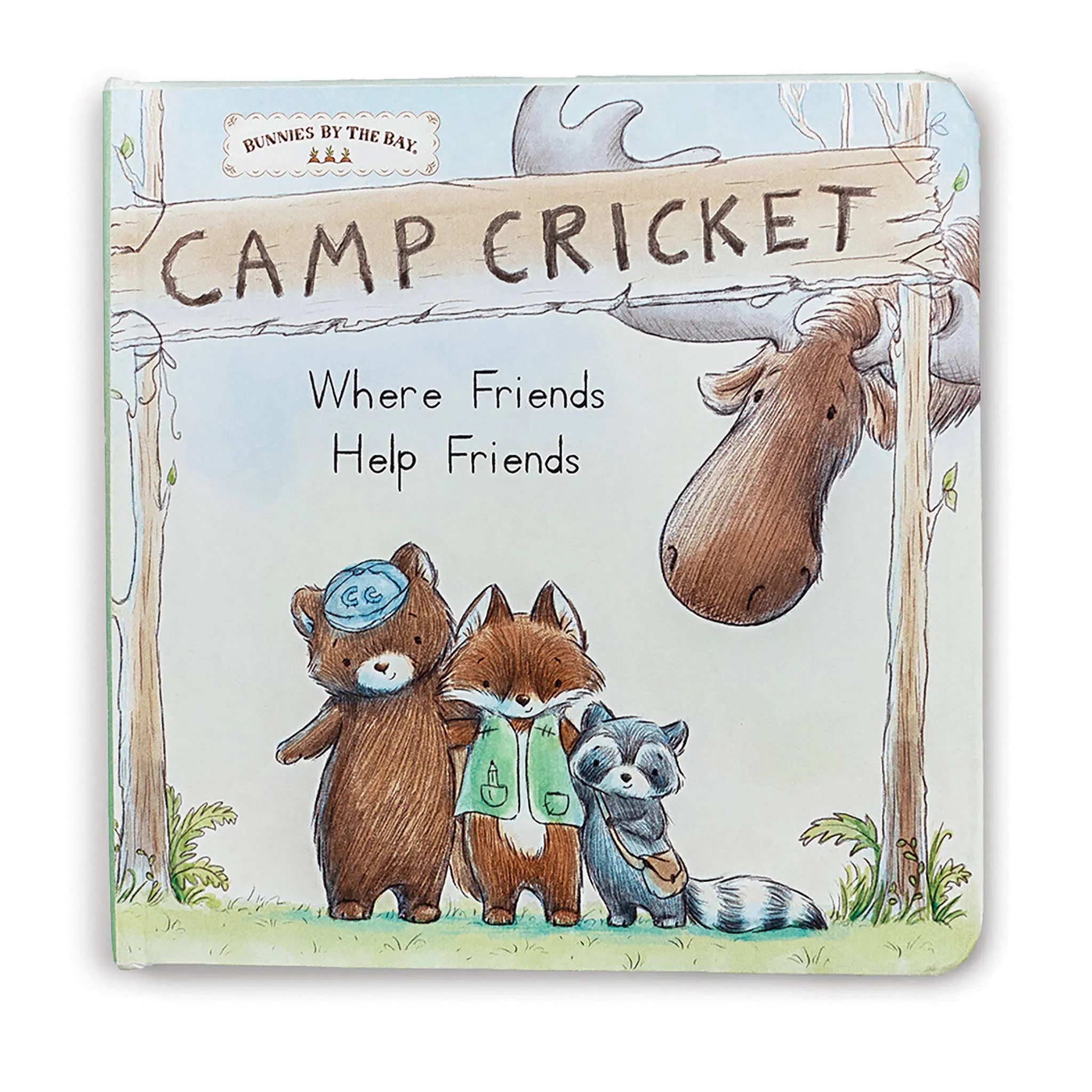 Camp Cricket Board Book from Bunnies by the Bay