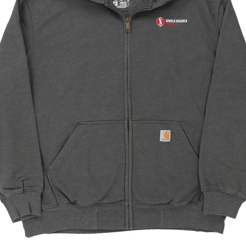 Carhartt Hoodie - 2XL Grey Cotton Blend
