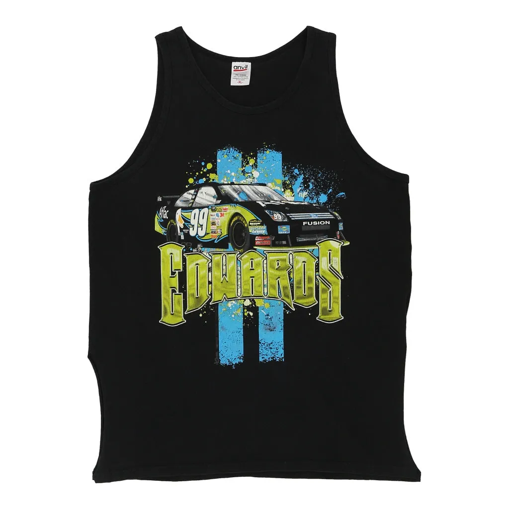 Carl Edwards Anvil Nascar Vest - Medium Black Cotton