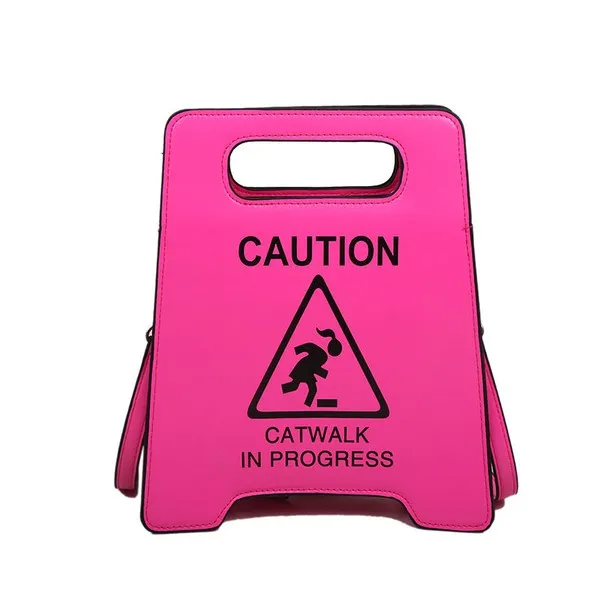 Caution Catwalk In Progress Handheld Tote Bag