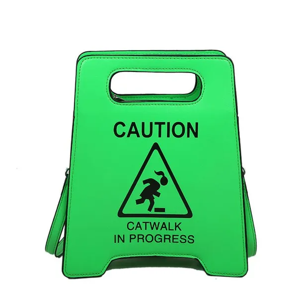 Caution Catwalk In Progress Handheld Tote Bag