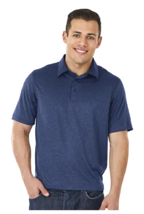 CHARLES RIVER MEN'S HEATHERED POLO