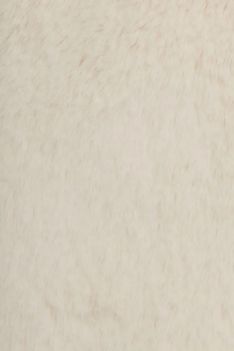 Cher Faux Fur Jacket in Cream