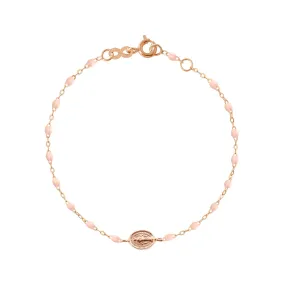 Child Madone Charm Classic Gigi Baby Pink bracelet, Rose Gold, 5.9