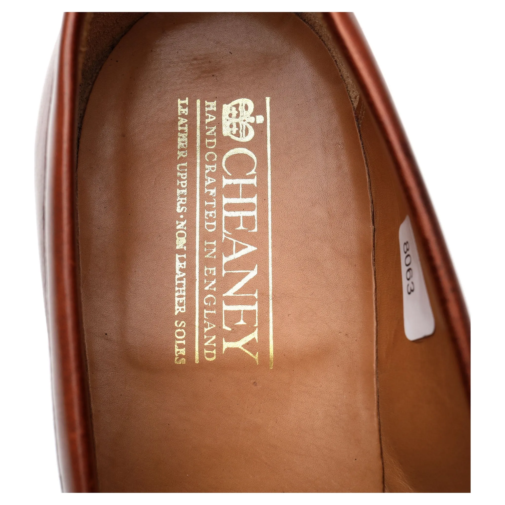 'Churchill' Tan Brown Leather Loafers UK 7 F