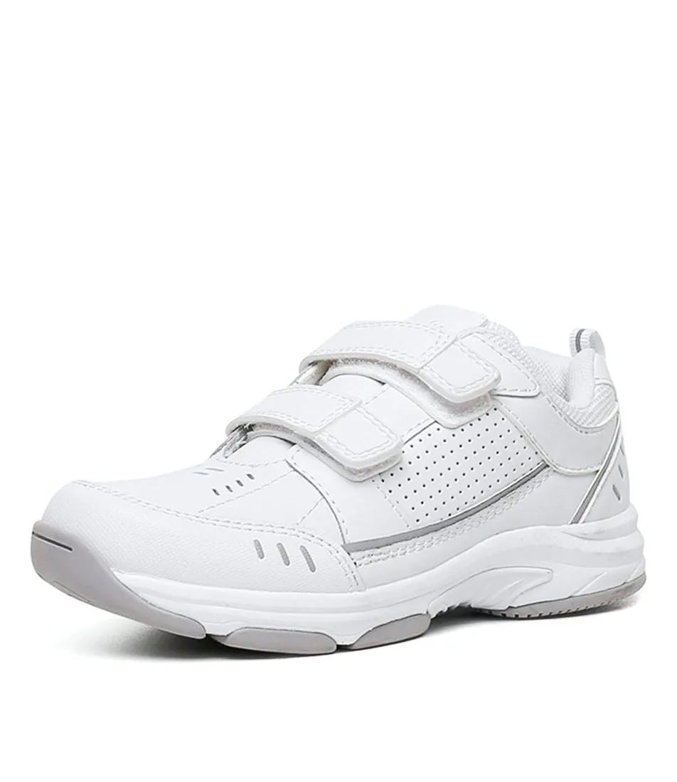 CLARKS Advance Vel White Leathr