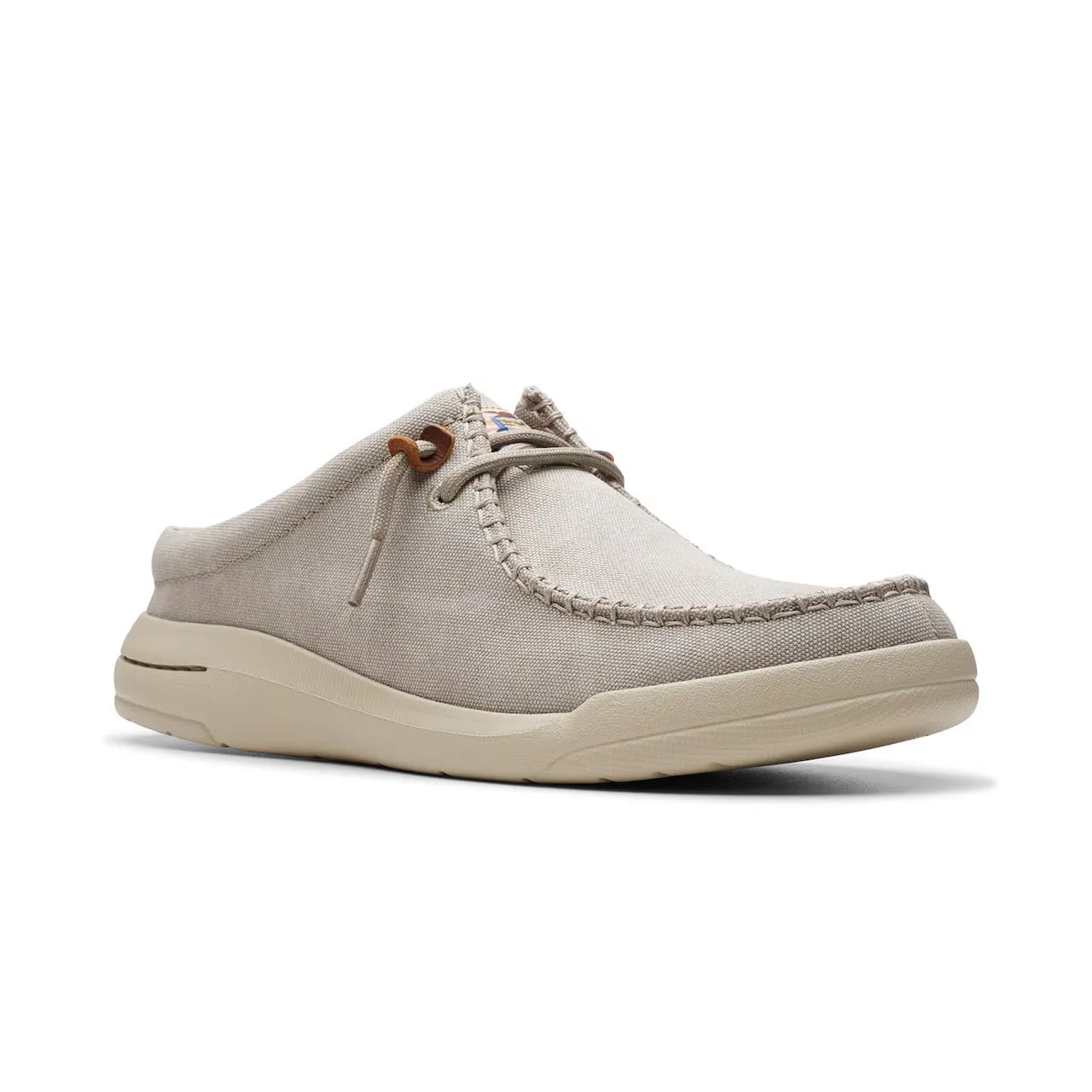 CLARKS DRIFTLITE SURF SLIP ON MOC LIGHT GREY TEXTURED - MENS