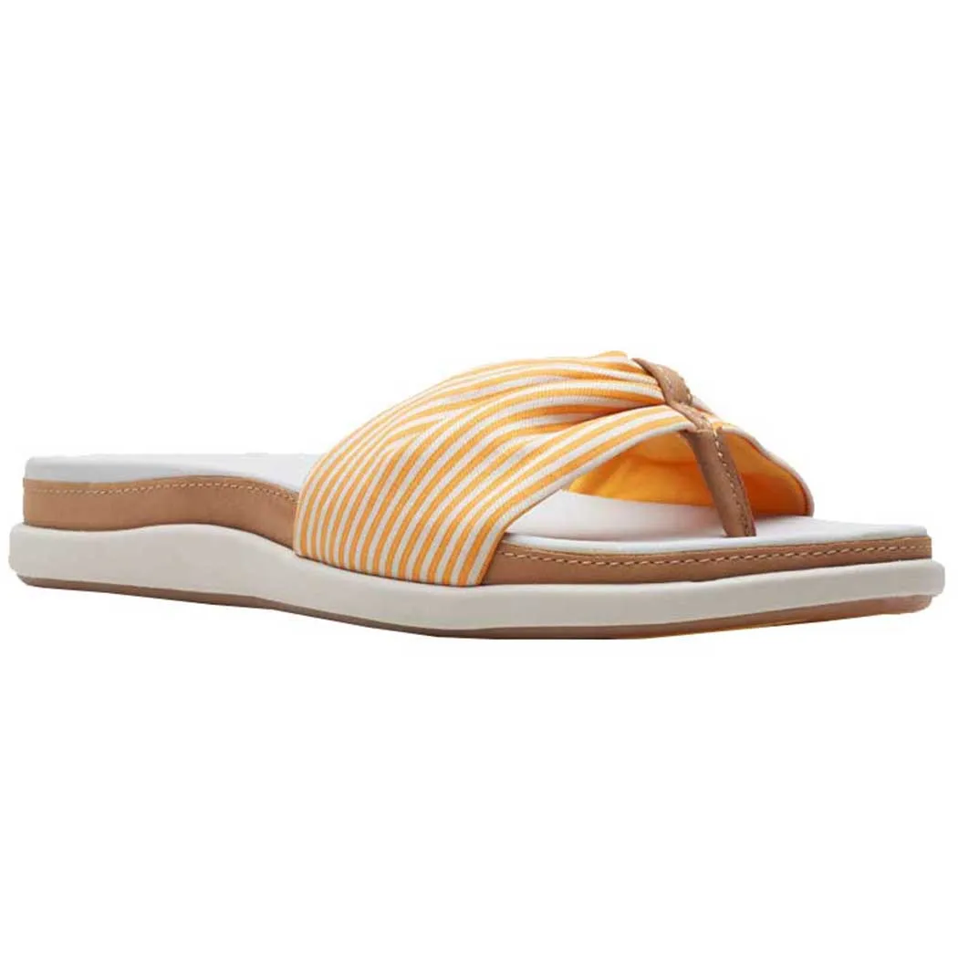 Clarks Eliza June Golden Yellow/ Off White Canvas (Women's)