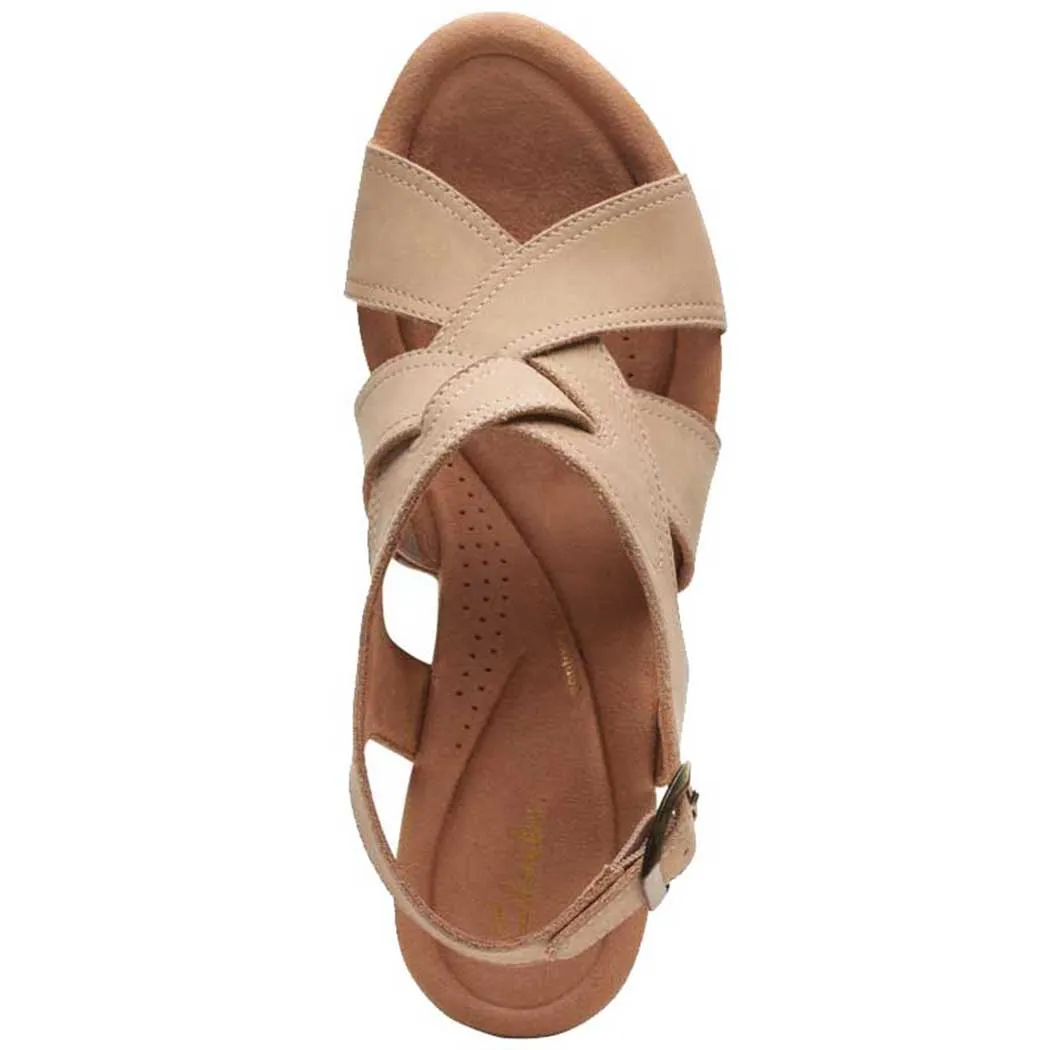 Clarks Elleri Rae Wedge Nougat (Women's)