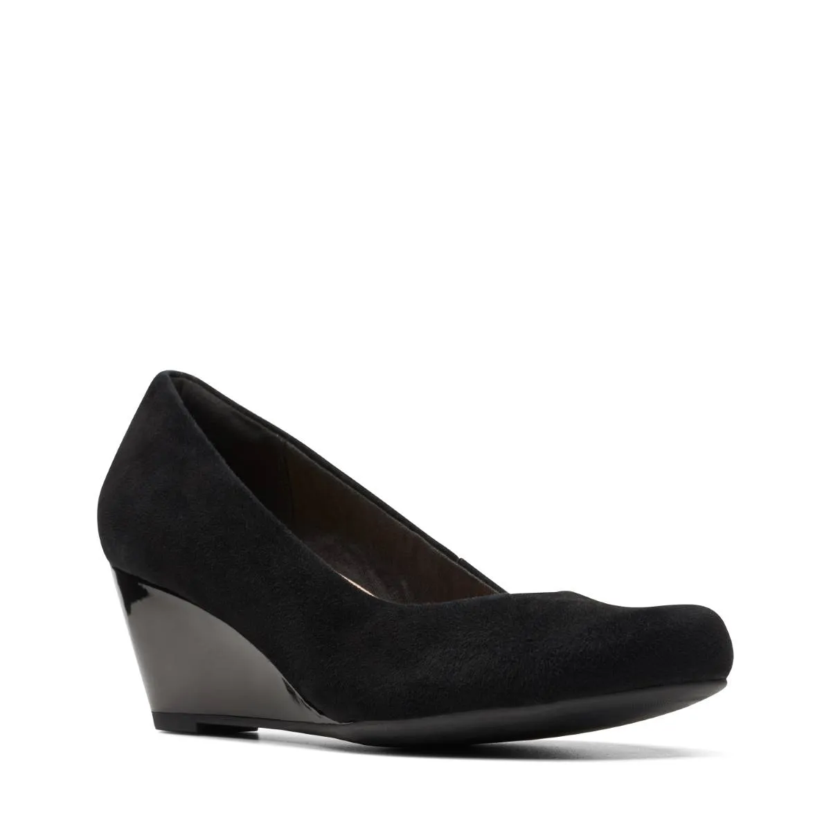Clarks - Flores Tulip 261751544d - D Fit (black Suede)