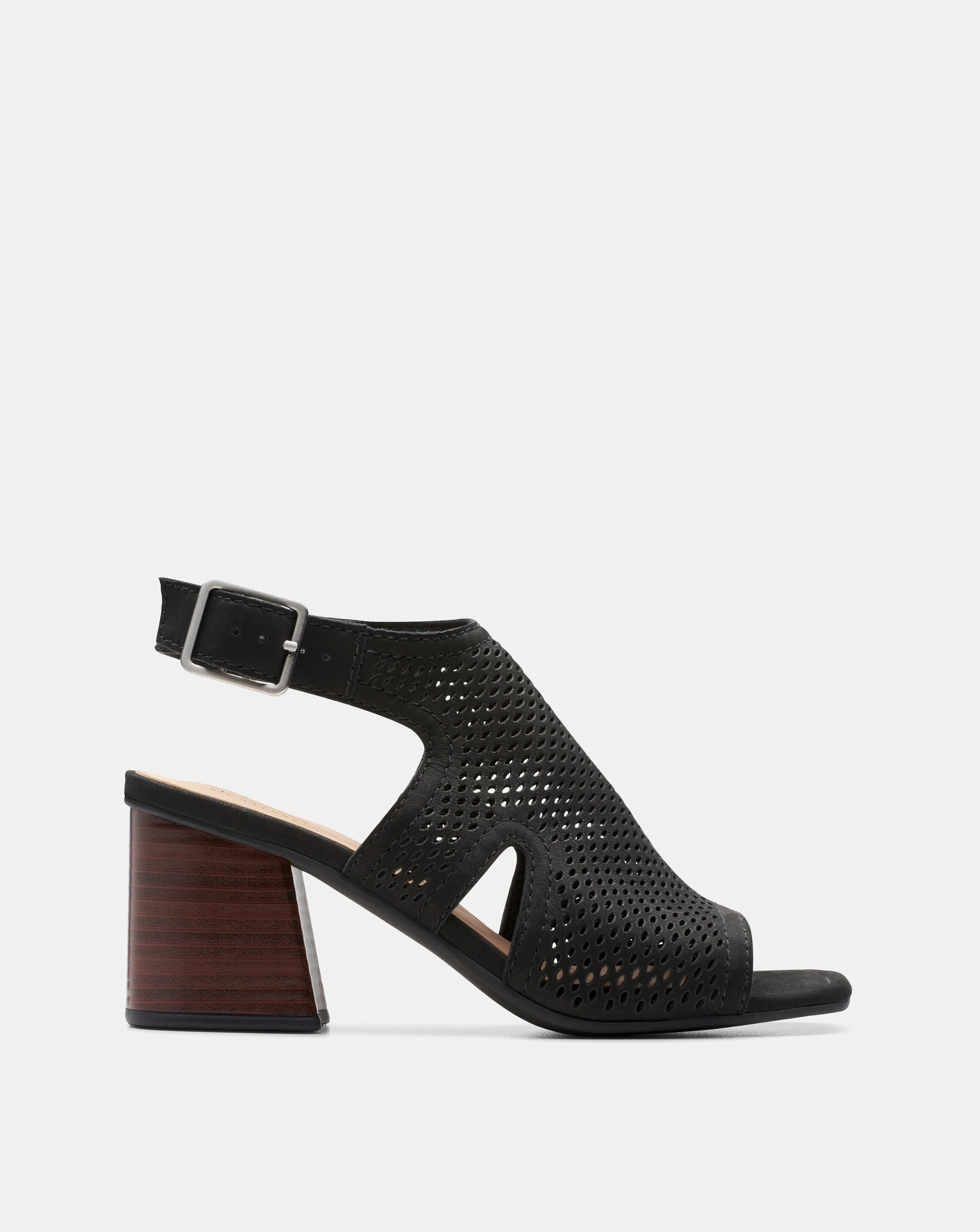 Clarks Siara 65 Suede Heeled Sandal Standard Fit | Simply Be