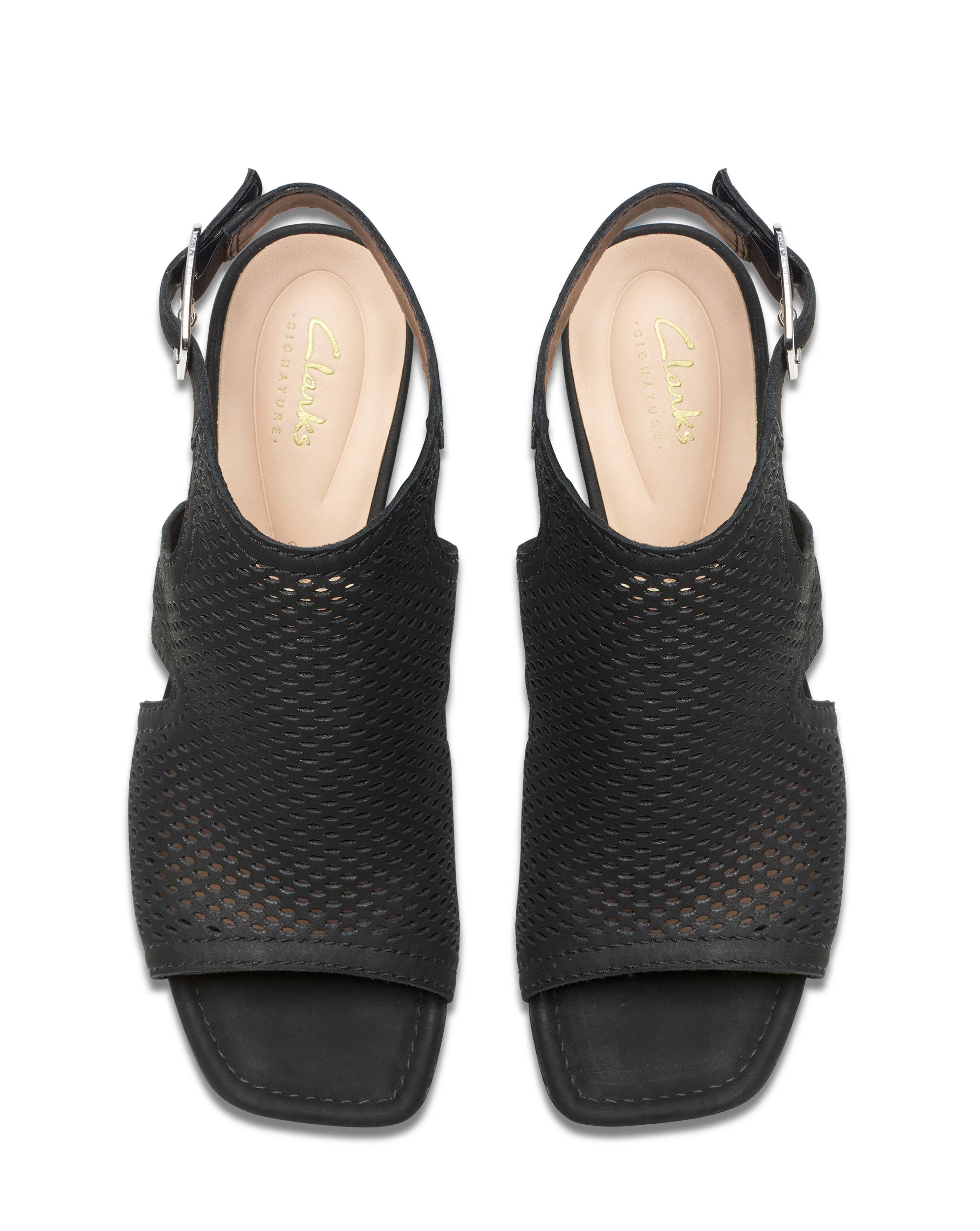 Clarks Siara 65 Suede Heeled Sandal Standard Fit | Simply Be