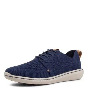 CLARKS Step Urban Mix Navy Fabric Sneakers