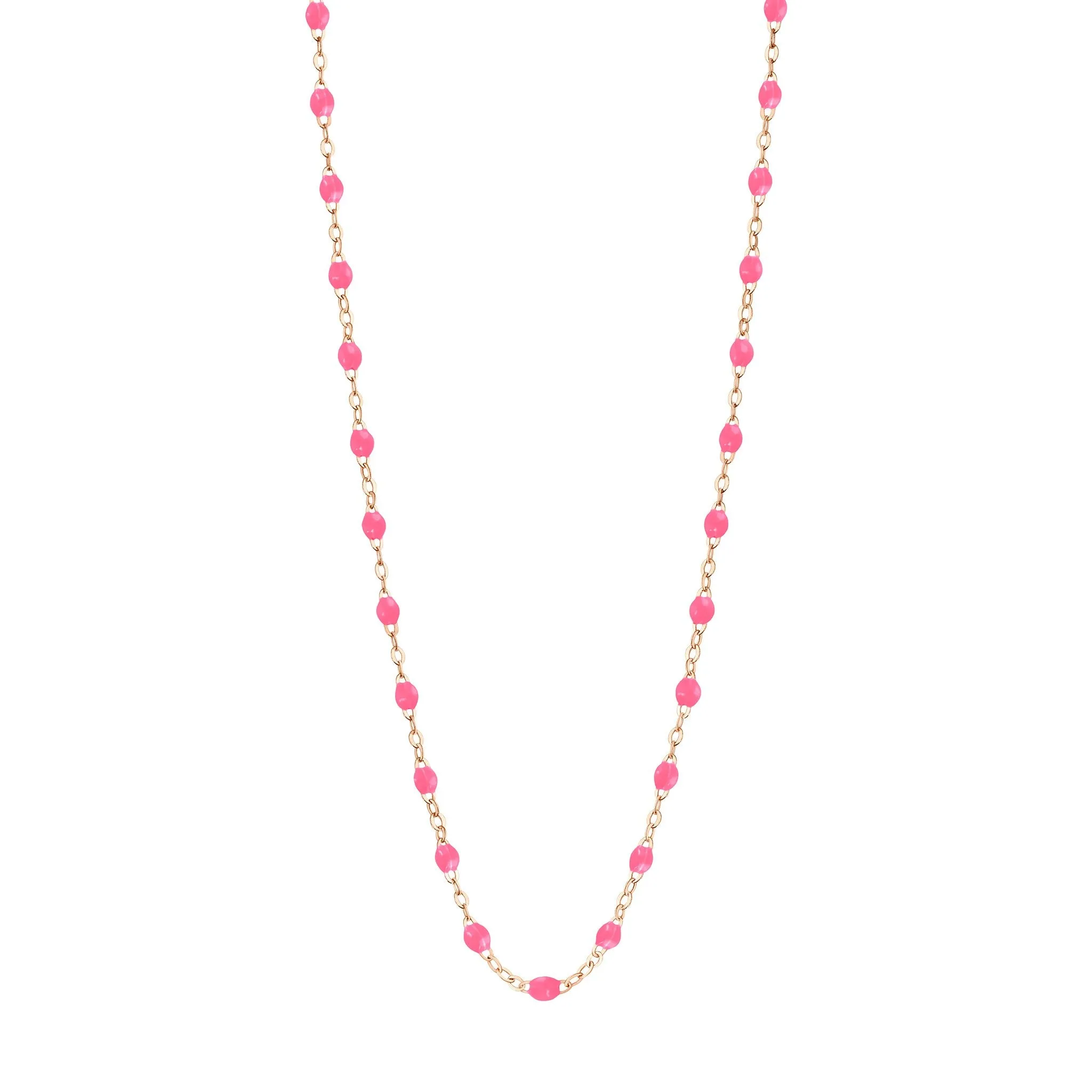 Classic Gigi Pink necklace, Rose Gold, 19.7