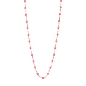 Classic Gigi Pink necklace, Rose Gold, 19.7