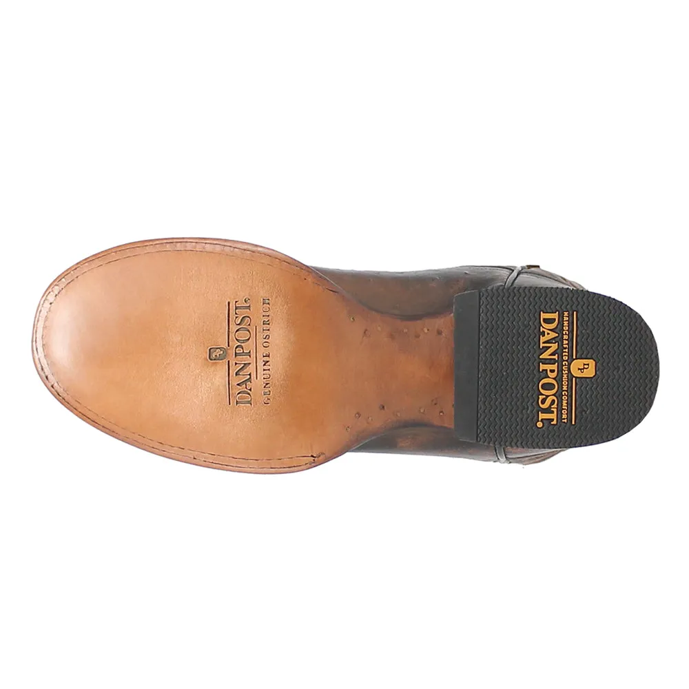 Clyde Smooth Ostrich Round Toe Cowboy Boots