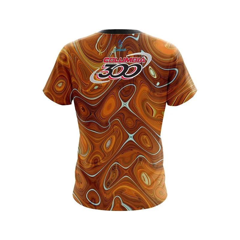 Columbia 300 Psychedelic Orange Flow CoolWick Bowling Jersey