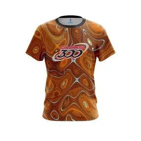 Columbia 300 Psychedelic Orange Flow CoolWick Bowling Jersey