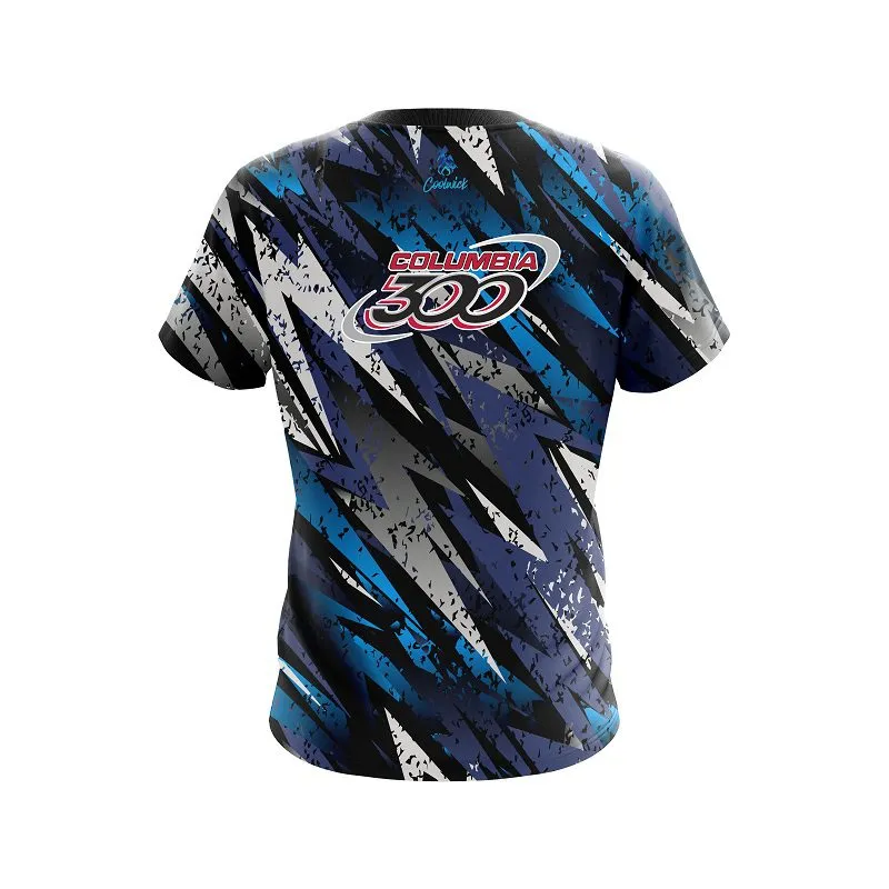 Columbia 300 Retro Zig Zag CoolWick Bowling Jersey