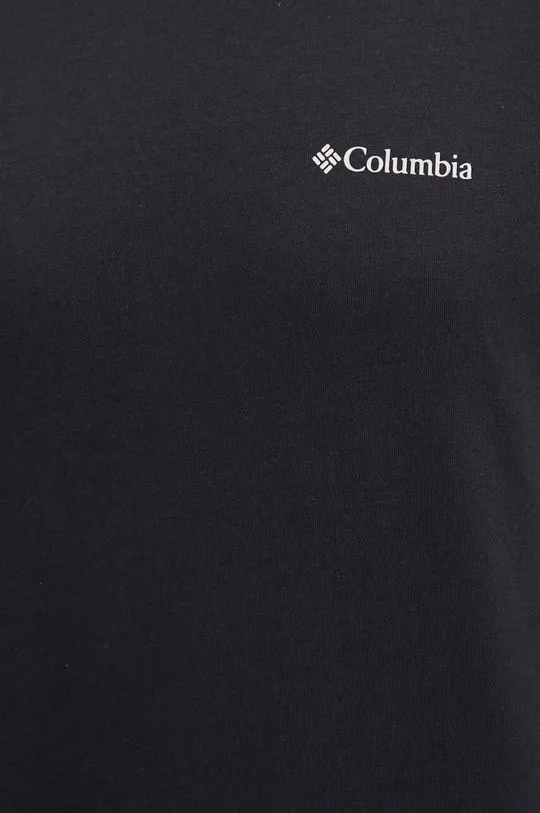 Columbia cotton t-shirt black color