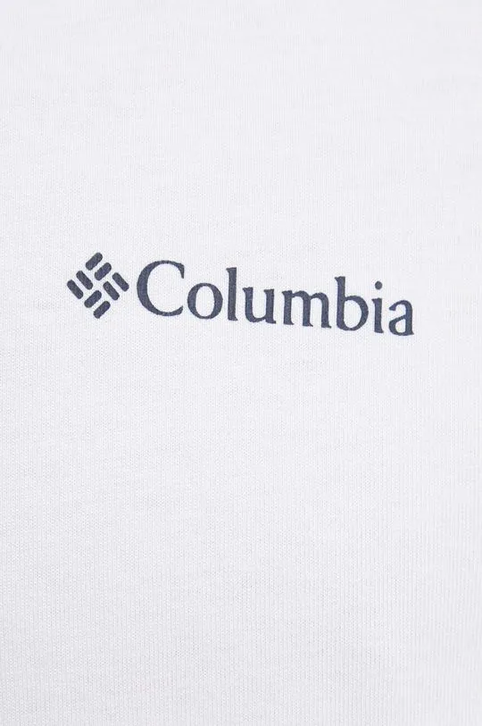 Columbia cotton t-shirt white color