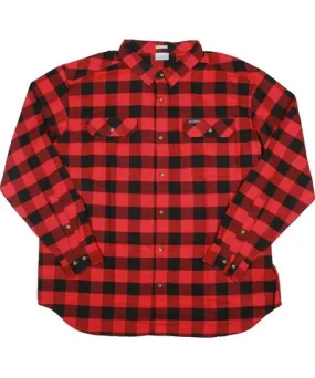 Columbia Mens Flannel Buffalo Check Button-Down Shirt