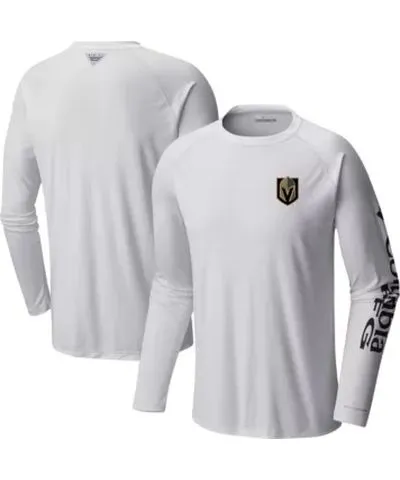 Columbia Men's NHL Vegas Golden Knights Terminal Tackle Omni-Shade Raglan Long Sleeve T-Shirt