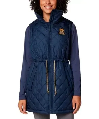 Columbia NCAA Notre Dame Fighting Irish Crested Peak Full-Zip Vest