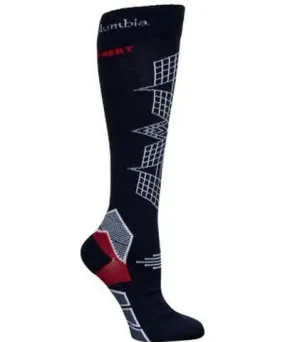 Columbia Omni-Heat Ski Over-the-Calf Optical Grid Medium Weight Socks