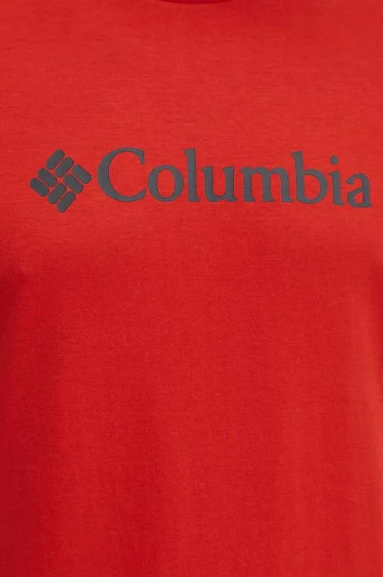 Columbia t-shirt men’s red color with a print