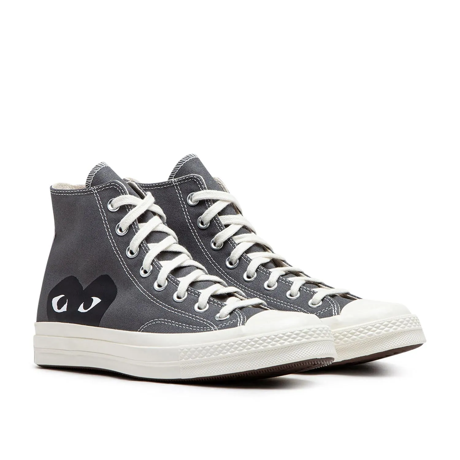 comme des garçons play x converse new big heart chuck taylor 70 high (grey)