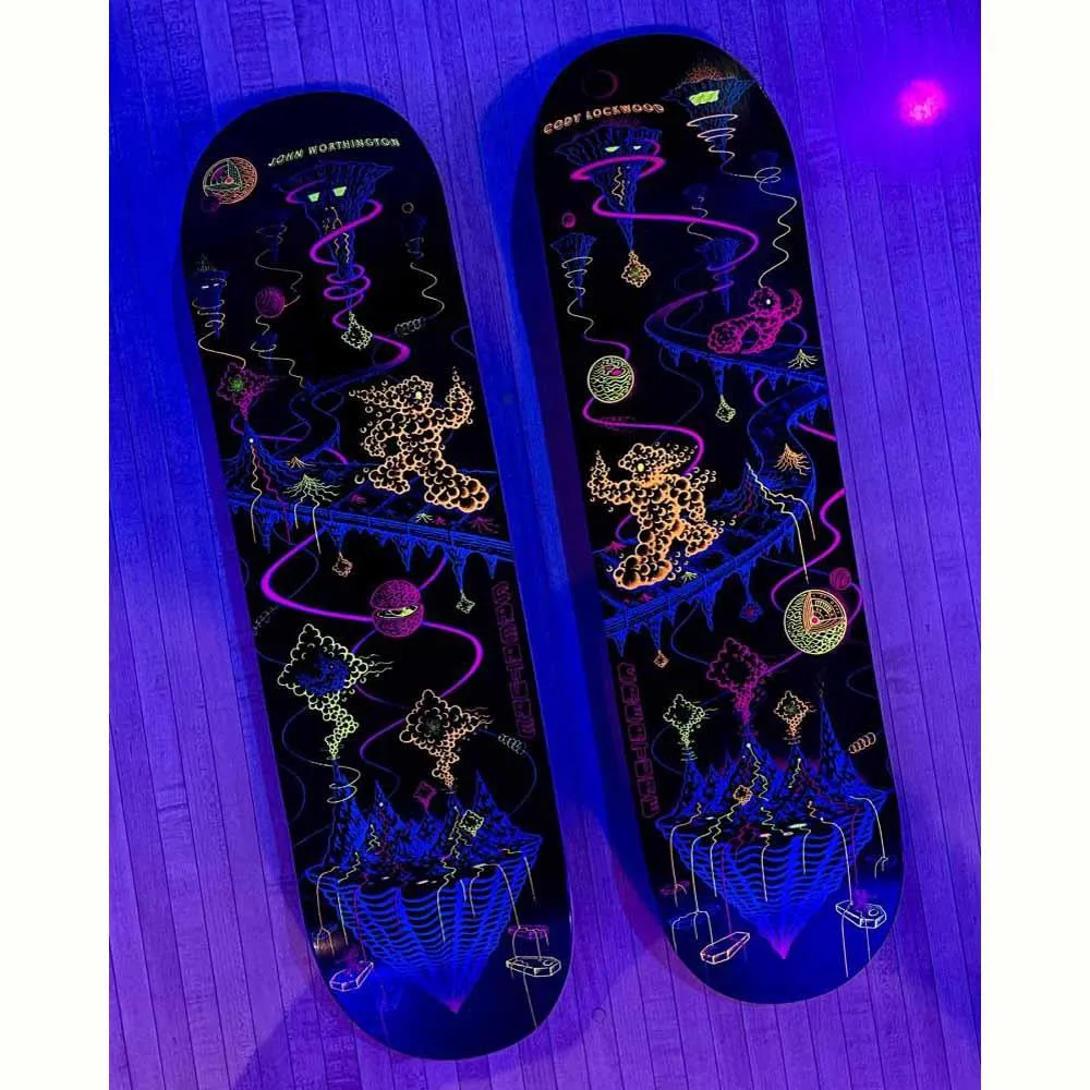 Creature Pro Skateboard Deck VX Lockwood Xploration Black/Multi 8.25